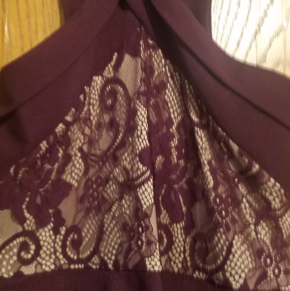 Maroon Lace Dress - Picture 2 of 5
